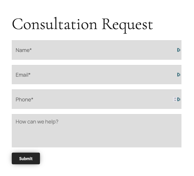 consultation request form